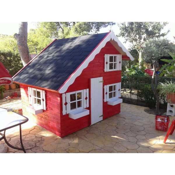 Casitas de madera para niños segunda mano sale