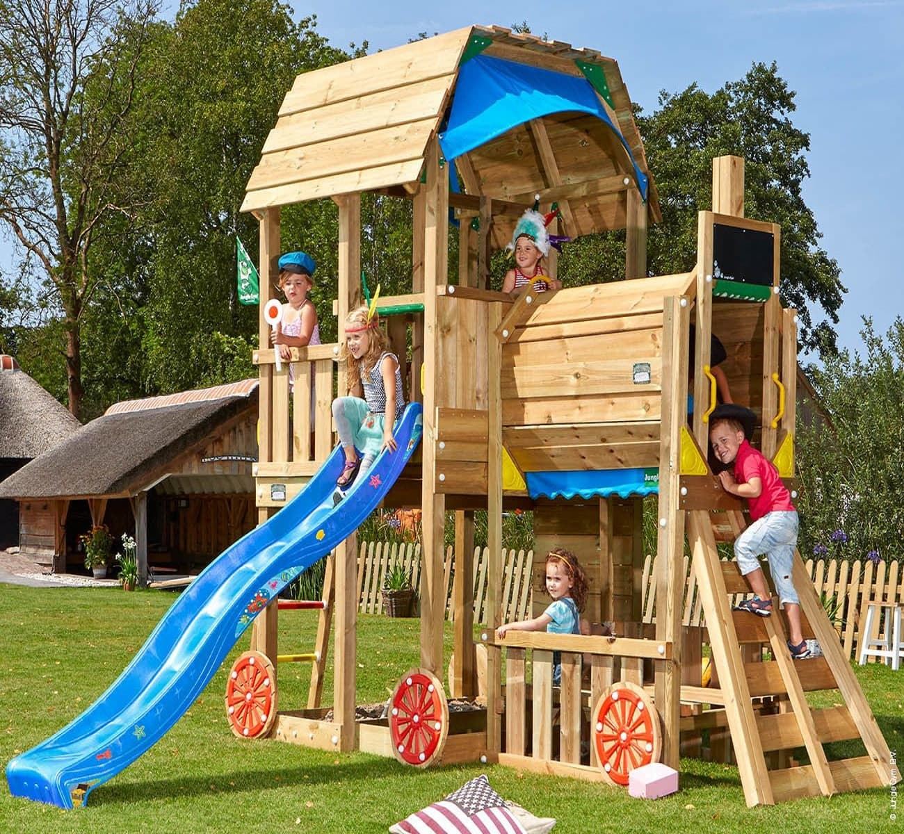 Mejores parques infantiles de madera 😄 para jugar en el exterior