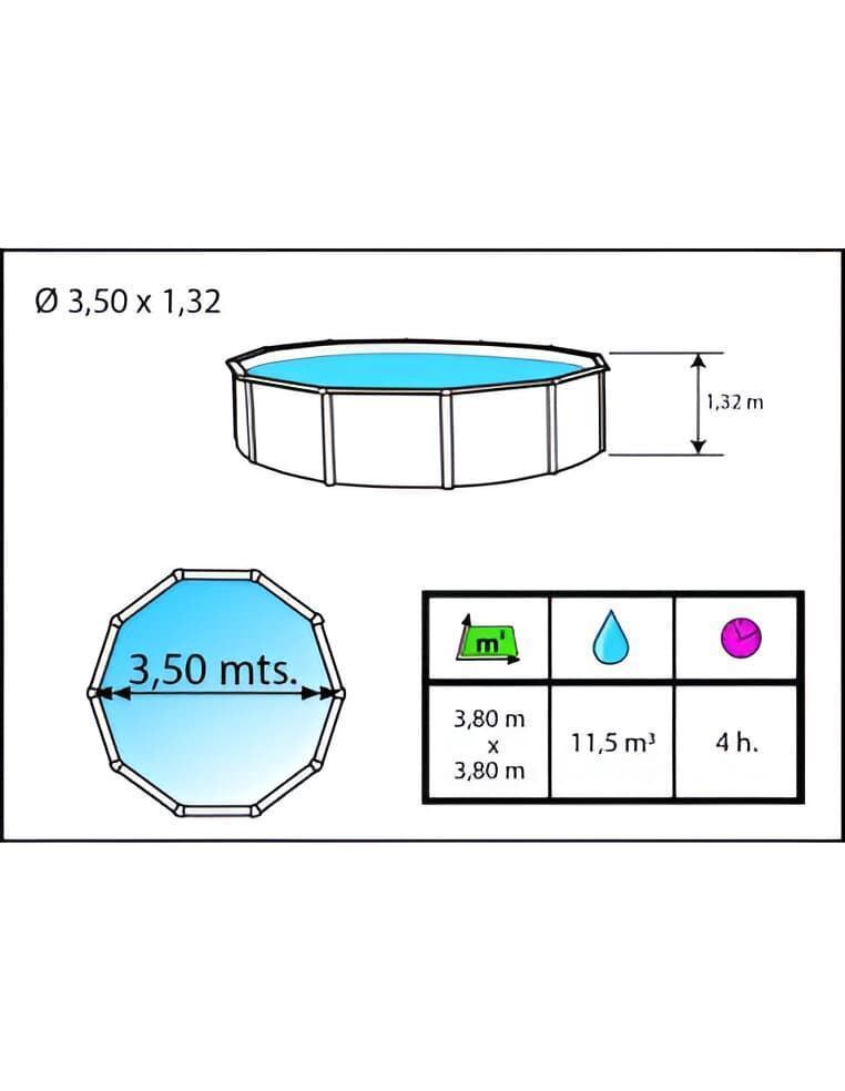 Piscina 350x132 Magnum Toi 2306 - Imagen 4