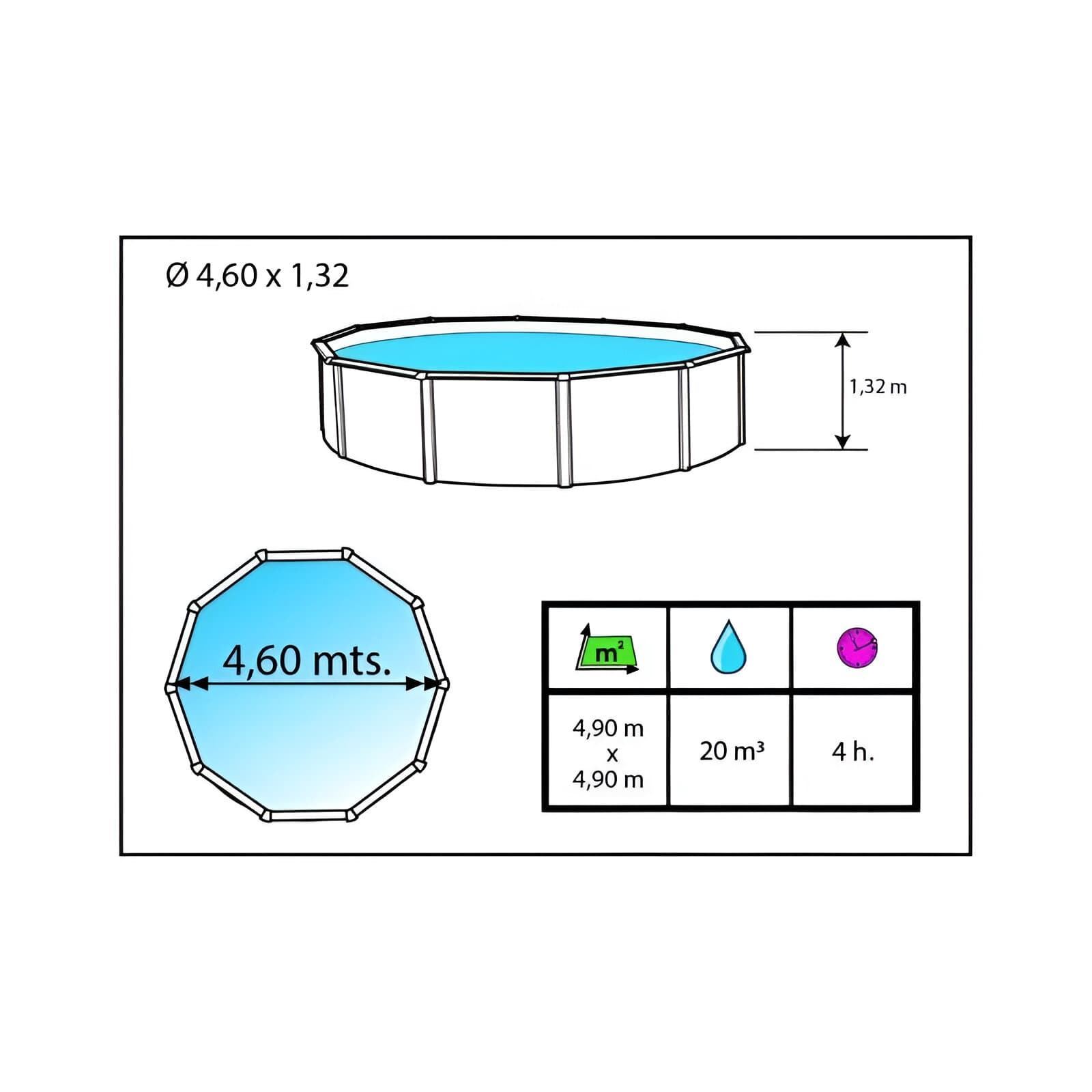 Piscina 460x132 Magnum Toi 2307 - Imagen 5