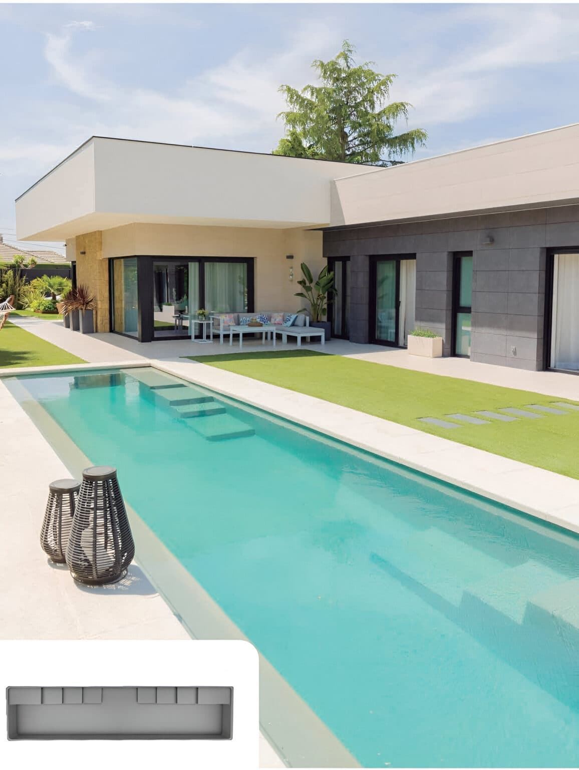 PISCINA AMAZONAS 12.50 x 2.90 x 1.40 M - Imagen 1