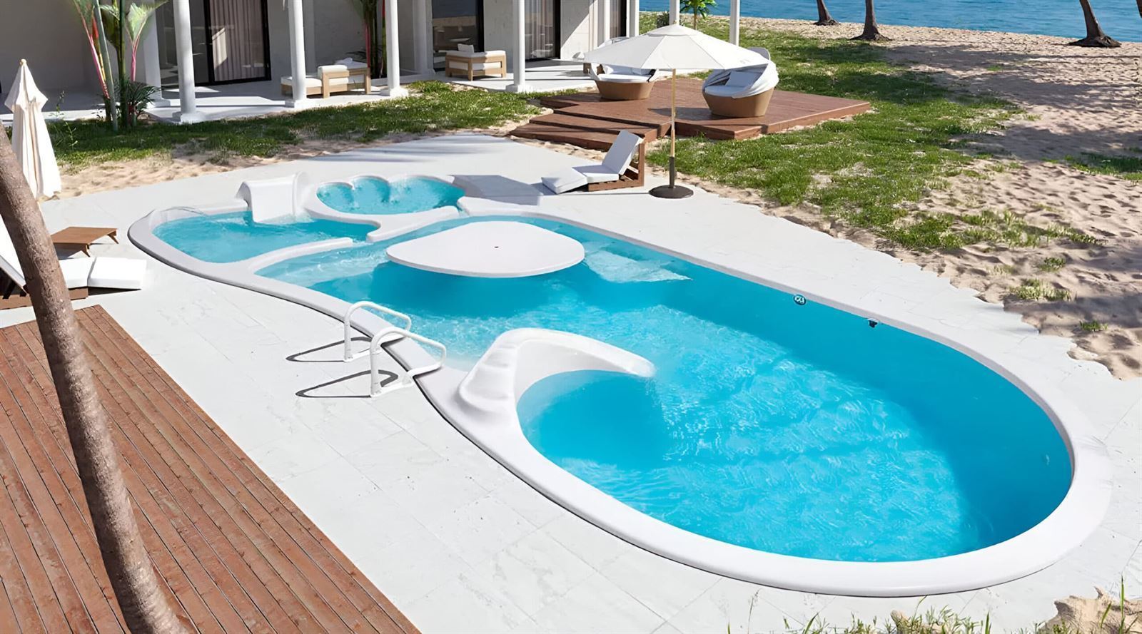 PISCINA BAIA BLANCA 10.05 x 4.40 x 1.60 M - Imagen 1