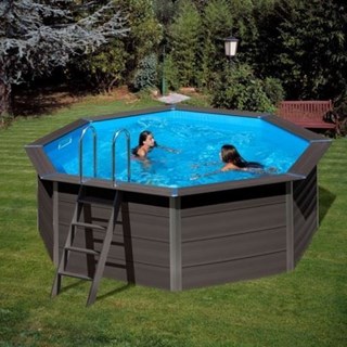 PISCINA COMPOSITE POOL KPC041 REDONDA 410X124 ALTO - Imagen 1