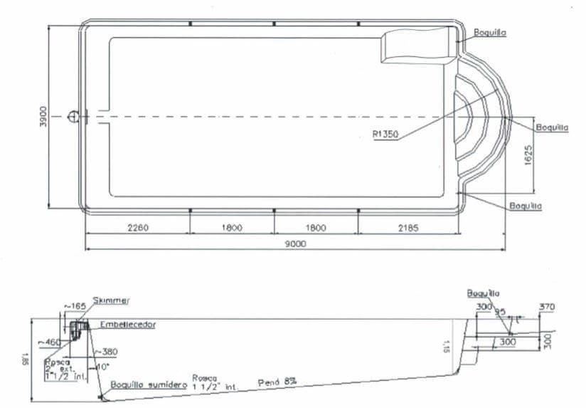 PISCINA CONFORT 900 - Imagen 2