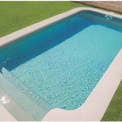 PISCINA CRETA - 7.25 x 3.50 x 1.05 / 1.70 M - Imagen 2