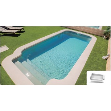 PISCINA CRETA - 7.25 x 3.50 x 1.05 / 1.70 M - Imagen 2