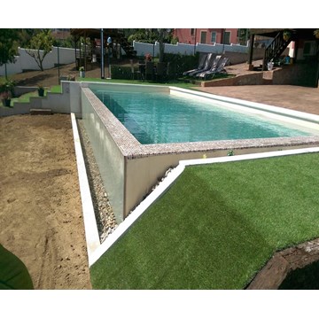 PISCINA DESBORDANTE 8M X 4M X 1,50M ALTO. - Imagen 1
