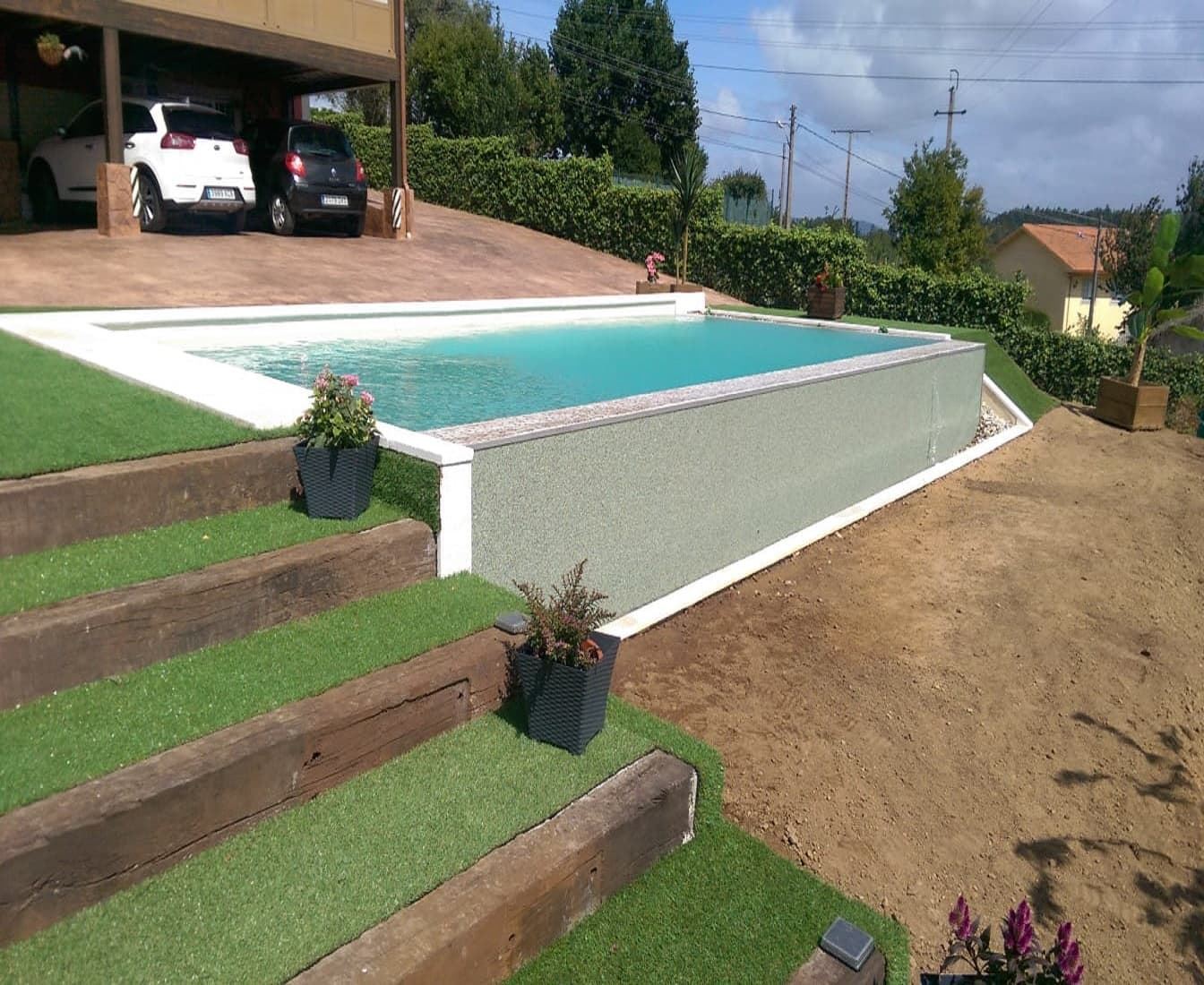 PISCINA DESBORDANTE 8M X 4M X 1,50M ALTO. - Imagen 2