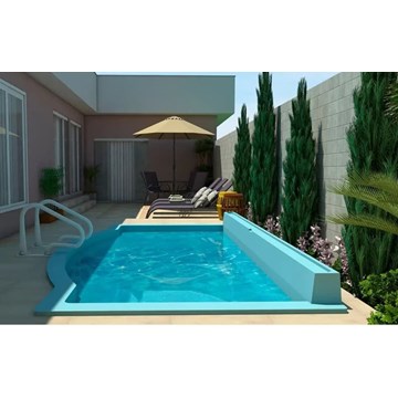 PISCINA ILHA DO MEL 4.00 x 2.30 x 1.00 M - Imagen 2