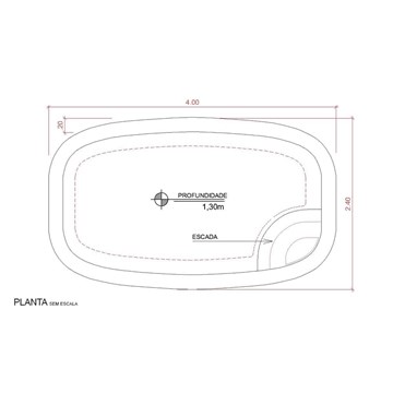 PISCINA PESCARA 4.00 x 2.40 x 1.30 M - Imagen 2