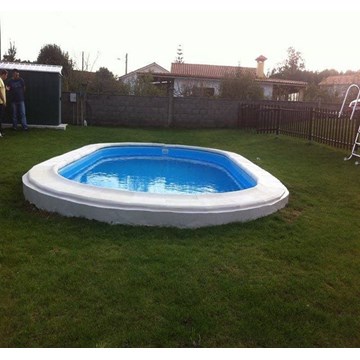 PISCINA SERIE MOOREA KPEOV8059M OVALADA 800X400X150 ALTO - Imagen 1