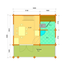 SAUNA MADERA LEILA 1 26M2 - Imagen 2